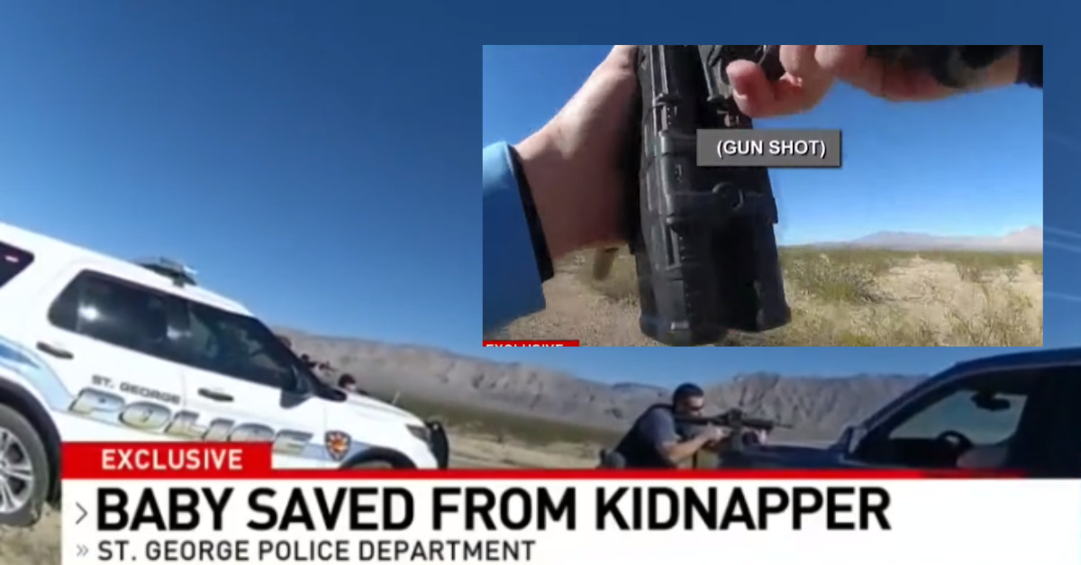 Police Sniper Delivers Single Kill Shot To Kidnapper Holding Baby In His Hands, Brandishing Firearm [BODYCAM VIDEO]