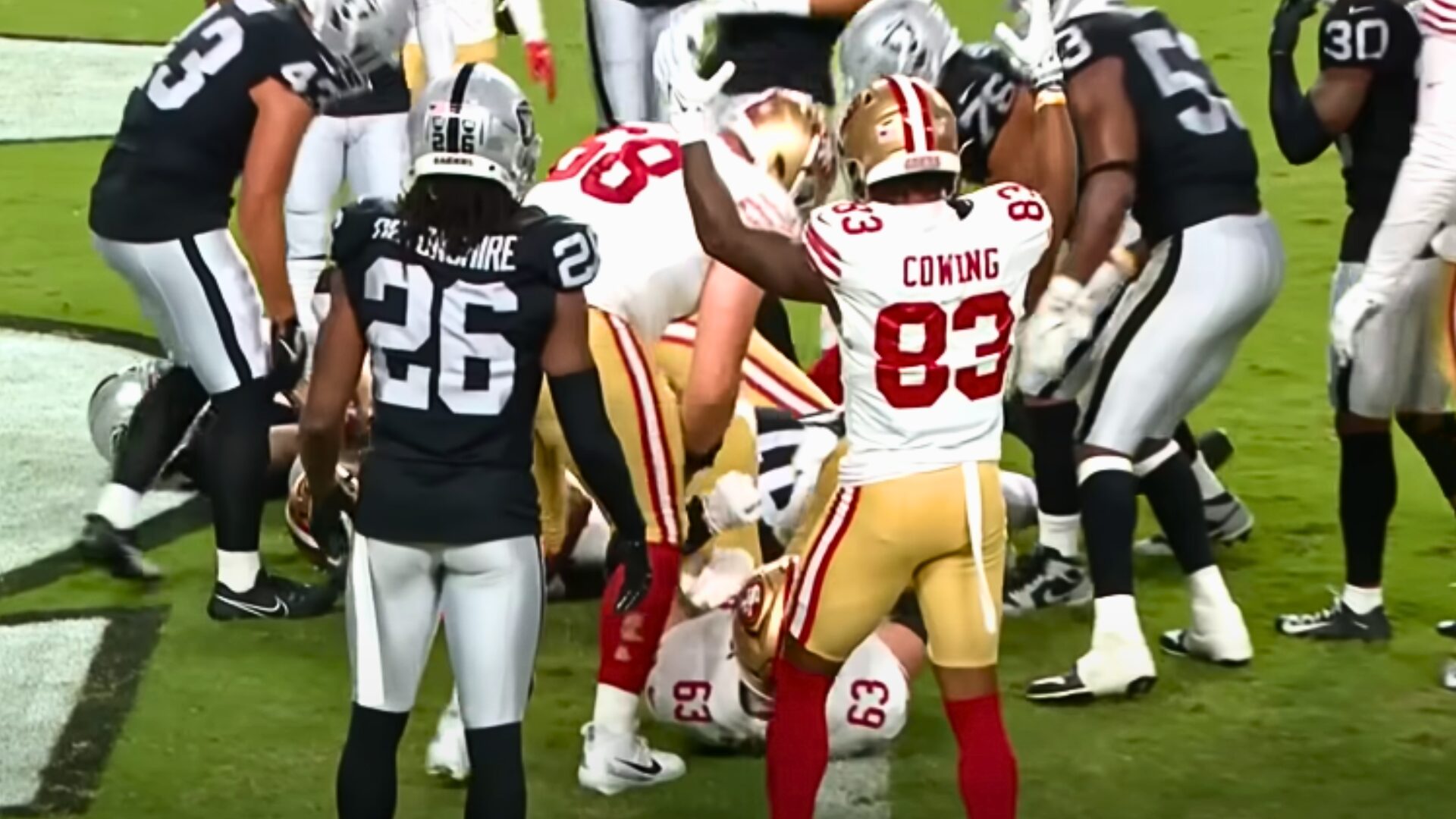NFL Drama Unfolds: 49ers and Raiders Fans Fight [VIDEO]