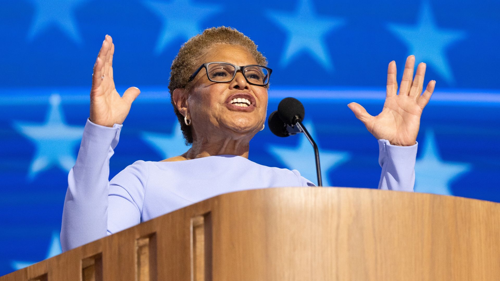 LA Mayor Karen Bass Does the ‘Everything is Fine’ Meme on Live TV [WATCH]
