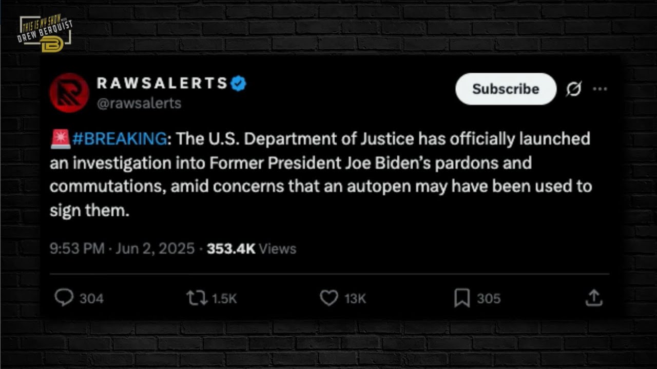 DOJ Probing Biden’s Autopen Pardons, But Will Anyone Be Held Accountable?