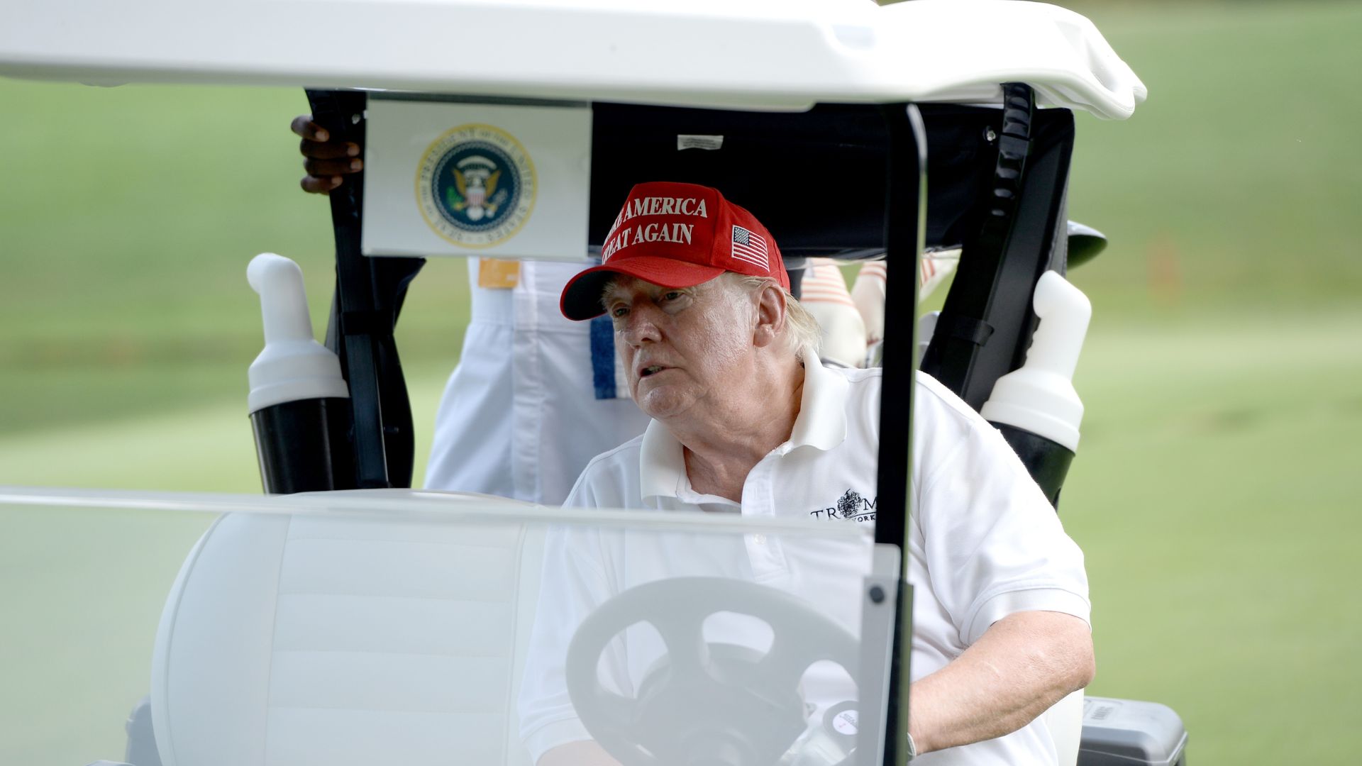 Trump’s Security Team Debuts ‘Golf Force One,’ Appears Heavily Armored [WATCH]