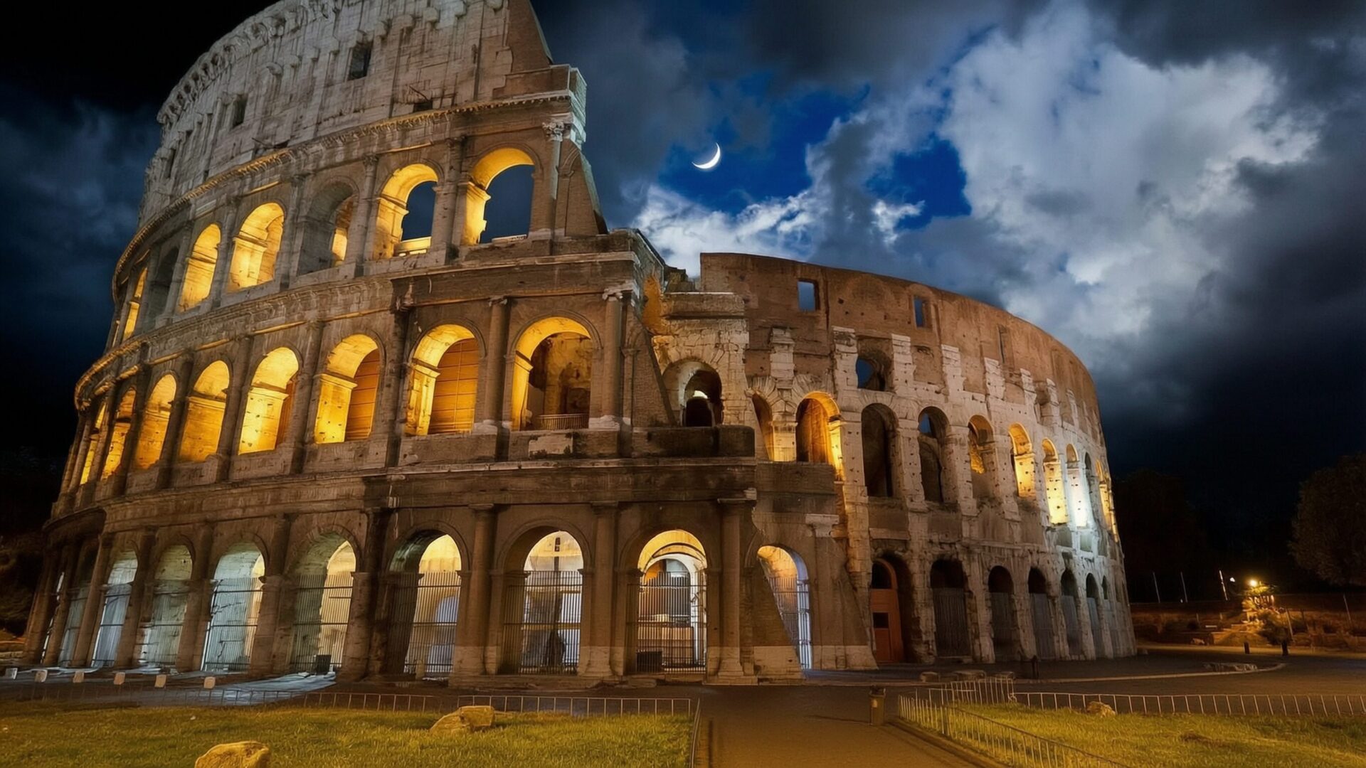 Chaos Erupts as Palestinian Flag Protesters Storm Roman Colosseum Gates ...